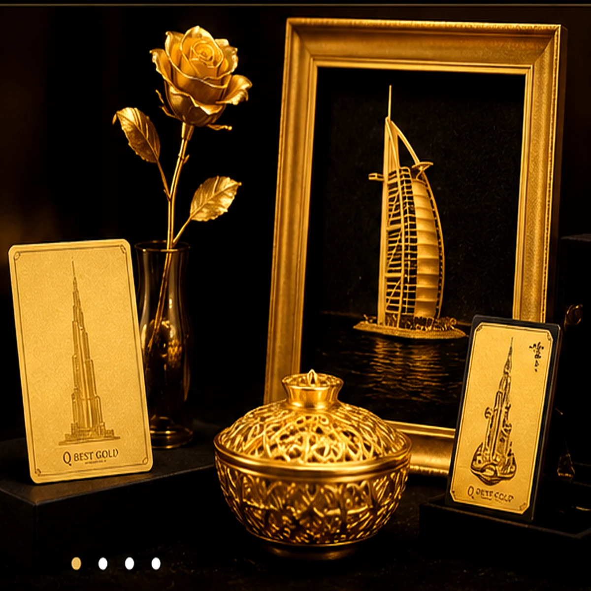 Dubai-inspired gold foil souvenir collection