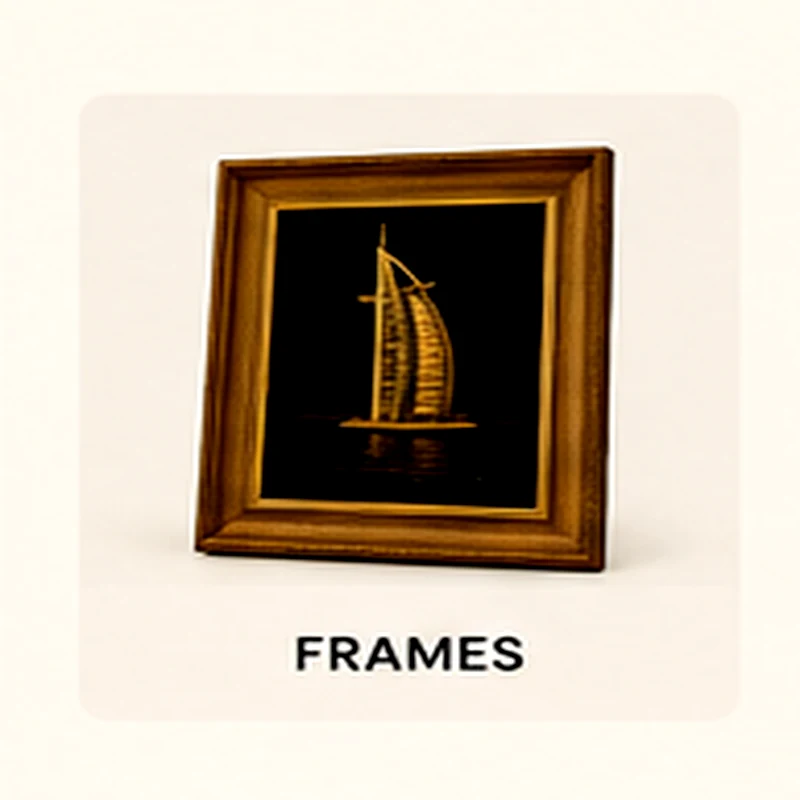 Gold foil framed artwork