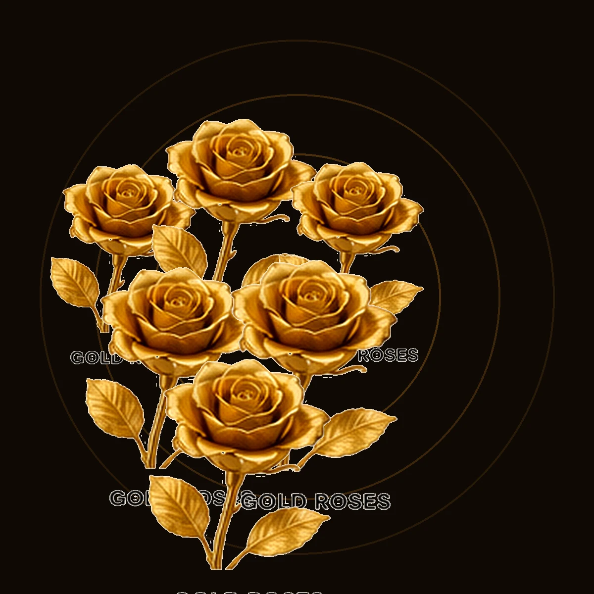 Gold rose wedding collection